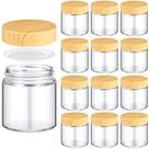 Frascos de vidro Norme 120 ml/4 onças com tampas, 12 unidades reutilizáveis Frascos de vidro Norme 120 ml/4 onças com tampas, 12 unidades reutilizáveis