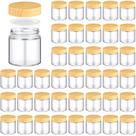 Frascos de vidro Norme 120 ml/4 onças com tampas, 36 unidades de cosméticos reutilizáveis