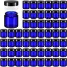 Frascos de vidro Norme 120 ml/4 onças com tampas à prova de vazamentos, redondos, 48 unidades
