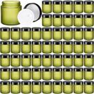 Frascos de vidro Norme 4 onças/120 ml com tampas à prova de vazamentos 64 unidades de verde ervilha
