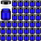 Frascos de vidro Norme 4 onças/120 ml com tampas à prova de vazamentos, redondos, 36 unidades Frascos de vidro Norme 4 onças/120 ml com tampas à prova de vazamentos, redondos, 36 unidades