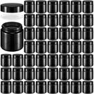 Frascos de vidro Norme 4 onças/120 ml com tampas à prova de vazamentos, redondos, 96 unidades Frascos de vidro Norme 4 onças/120 ml com tampas à prova de vazamentos, redondos, 96 unidades