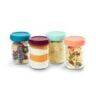Frascos de vidro para comida para bebês Babymoov 4x240ml sem BPA à prova de vazamentos