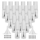 Frascos de vidro para esmaltes GTHER 5 mL (20 unidades) com bolas de mistura Frascos de vidro para esmaltes GTHER 5 mL (20 unidades) com bolas de mistura
