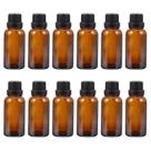 Frascos de vidro Uonlytech 12 unidades de óleo essencial 30 ml âmbar