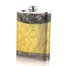 Frascos leves luxo portátil pequeno frasco anca aço inoxidável retro hip flask frascos de dama de honra