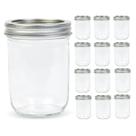 Frascos Mason Yodecy 12 Unidades 470 ml Boca Larga de Vidro Frascos Mason Yodecy 12 Unidades 470 ml Boca Larga de Vidro
