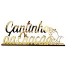 Frase Decorativa Espelhada - Cantinho da Oração Dourado para Sala Rack Mesa