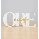 Frase Decorativa Ore e Confie Letreiro Grande 21cm Premium Enfeite Cristão Moderno Mesa e Estante Es Frase Decorativa Ore e Confie Letreiro Grande 21cm Premium Enfeite Cristão Moderno Mesa e Estante Es