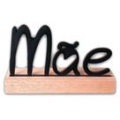 Frase Palavra de Mesa em MDF com Base de Madeira de Pino