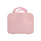 Frasqueira Maleta Viagem de Mão Nécessaire Abs Reforçada Rosa Lisa