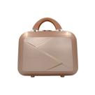 Frasqueira Maleta Viagem de Mão Nécessaire Abs Reforçada Rosé 3D