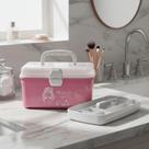Frasqueira Rosa 2,8l Maleta Organizadora Plástica Multiuso