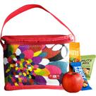 Frasqueira Térmica Necessaire Pequena Feminina Vermelha Para Marmitas Bebidas Lanches Nutrição Merenda Dieta Almoço Compacta Viagem Trabalho