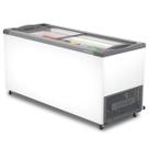 Freezer Horizontal Metalfrio 505 Litros Tampa de Vidro Supra Branco Nf55sb-220V