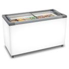 Freezer Horizontal NF40S Expositor Tampa De Vidro NF40S Branco 399 Litros - Metalfrio