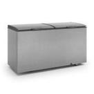 Freezer Horizontal Skin Condenser Aço Tipo Inox GHBS-510 TI Cinza