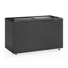 Freezer Plano Vidro Reto Deslizante 395L GHD400LB All Black Gelopar 220V