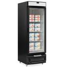 Freezer Vertical Inverter Porta de Vidro 572L Congelados GFI-57 PR Preto Gelopar