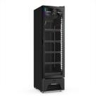 Freezer Vertical Sorvetes Frost Free -18 a -22ºc Slim Inverter 204/337l Vf28 All Black 220v - Metalfrio