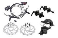 Freio A Disco Hidraulico Bike Completo Pinça Discos Cubo Gts