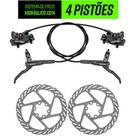 Freio A Disco Hidraulico bike Completo Rotor 160mm Par Mtb - GTA