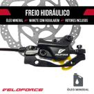 Freio Hidráulico Par Veloforce Tipo Shimano 2 Pistões Discos