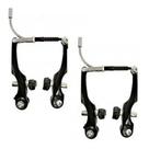 Freio V-brake Alumínio Logan Orbital Bike Bicicleta Mtb Cor Preto