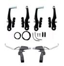 Freio V-brake Kit Bicicleta C Manete Alumínio Logan Completo
