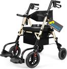 Freios de assento dobráveis Rollator Walker Akoasm 2 em 1 136 kg