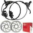 Freios disco hidraulicos absolute wild m220 completo rotor