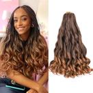 French Curl Braiding Hair Vitorish 16 cm, 8 pacotes para mulheres