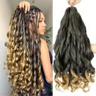 French Curl Braiding Hair WIPPORYA 24cm 100g, pacote com 6 para mulheres