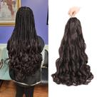French Curly Braiding Hair Conrora, 24 polegadas, pacotes com 8 pacotes para mulheres negras