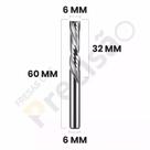 Fresa 2 Cortes UpDown - 6mm