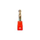Fresa esférica de metal duro 55hrc 12mm 2 cortes