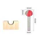 Fresa Redonda Desbaste 6x16mm Corte Madeira Cnc Router Tupia