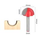 Fresa Redonda Desbaste 6x25mm Corte Madeira Cnc Router Tupia