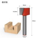 Fresa Reta Desbaste 6x16mm P/ Madeira