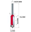 Fresa Reta Paralela 2 Cortes 12,7X254Mm H06mm Freud 42-10406P com rolamento Freud