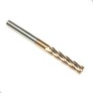 Fresa Topo Reto 4 Cortes 12,0 x 60 x H12 x 150 mm (Extra Longa) Metal Duro TiN 55 HRC