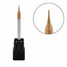 Fresa Topo Reto Micro 0,6mm 2 Cortes Metal Duro 60HRC TiSin