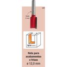 Fresa Tupia Paralela 12mm Haste 6mm Fresa Tupia Paralela 12mm Haste 6mm