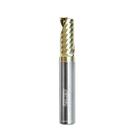 Fresadora de topo de canal único em espiral CNC WEXWE Tools 1/4" - Revestimento de ZrN