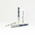 Fresadora de topo de metal duro WEXWE Extra Long Ball Nose, 2 canais, haste de 1/4”