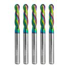 Fresadora de topo de metal duro WEXWE Tools Ball Nose 2 Flute Router Bits