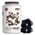 Fresh Whey Isolado 3W Chocolate 900g Luva Black Skull - Dux