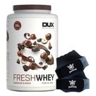 Fresh Whey Isolado 3W Hidro Chocolate 900g Luva Darknes Dux
