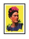 Frida geométrica - poster com moldura Frida geométrica - poster com moldura