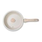 Frigideira Alta De Indução Com Tampa Brinox Sirius 24 Cm 2,3 L Antiaderente Mineral Resist Ceramic Life Vanilla Vanilla